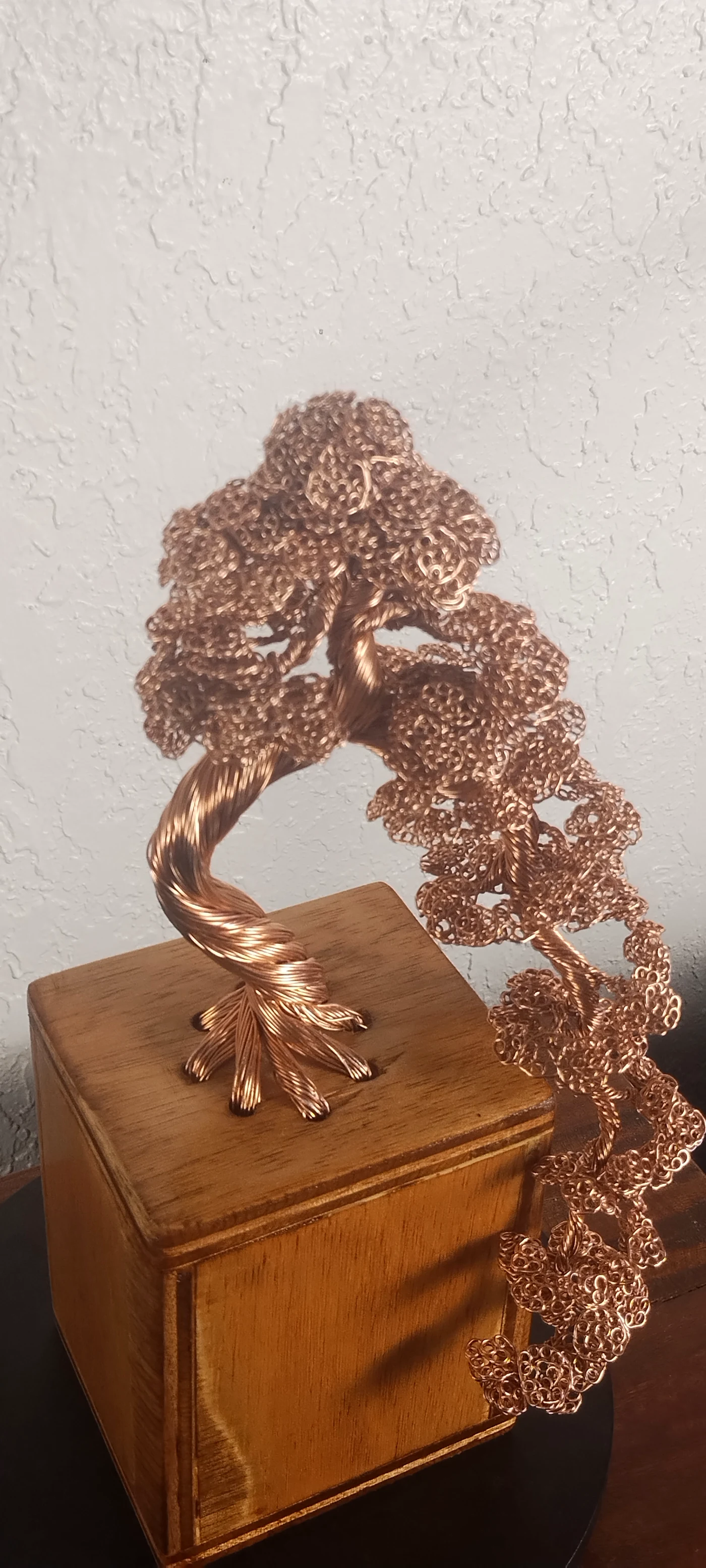 Copper Wire Bonsai Sculpture � Cascading