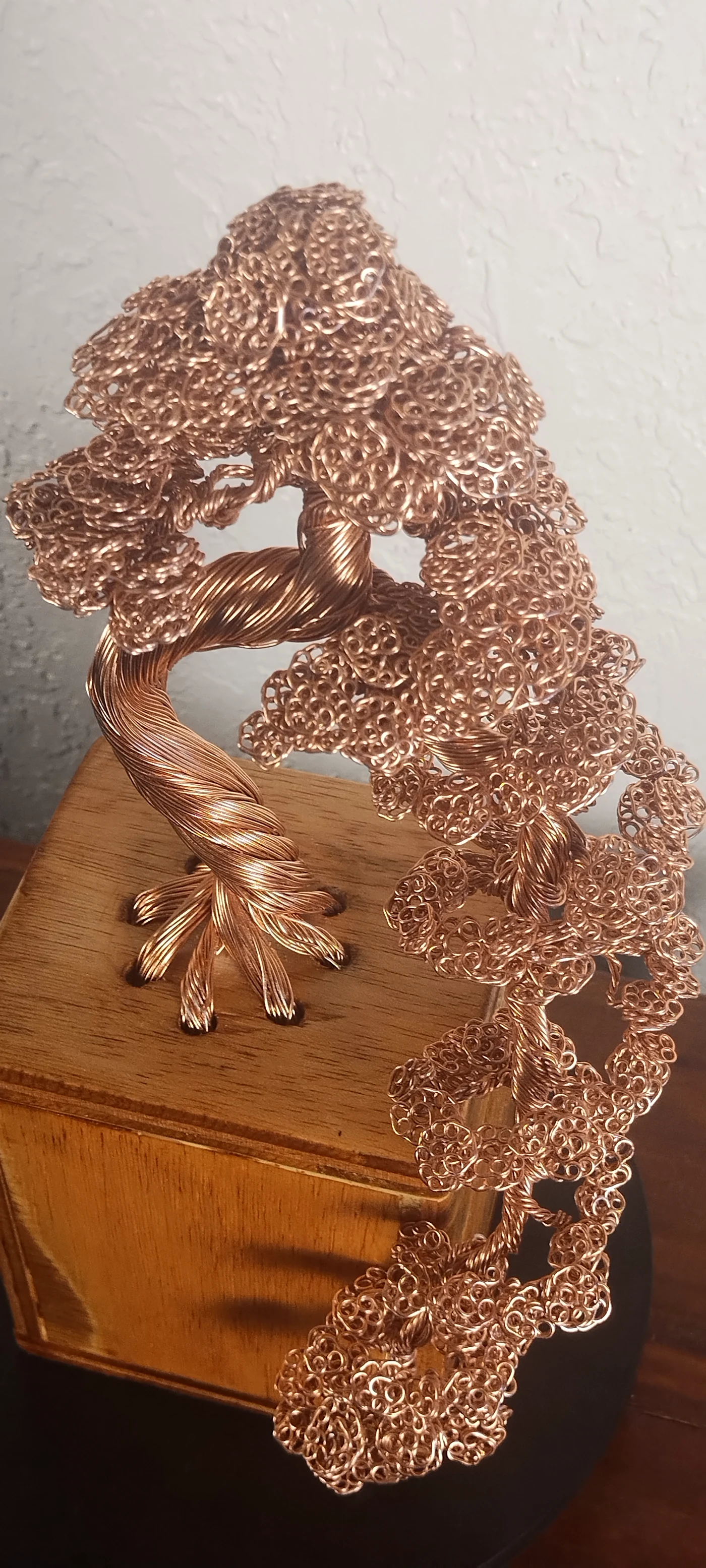 Copper Wire Bonsai Sculpture
